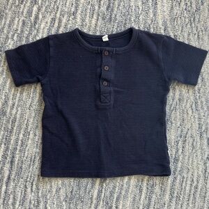 Nui Organics 6 Waffle Henley Cotton